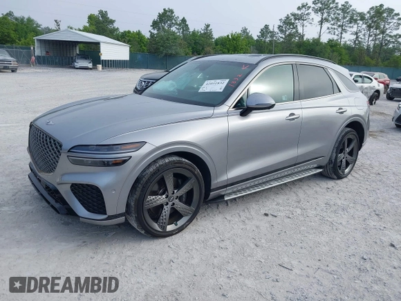 2024 Genesis GV70 2.5T with VIN 5NMMADTBXRH009739, listed as a IAAI auction lot 42091832 with 17,336 mi miles and . Bid and sale history available at DreamBid. Image 2.