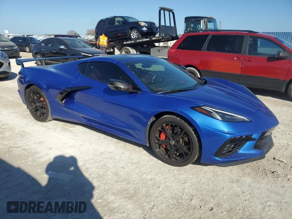 2021 Chevrolet Corvette 3LT with VIN 1G1YC2D48M5108242, listed as a Copart auction lot 77706504 with 15,514 mi miles and Non Repairable. Bid and sale history available at carsss.com. Image 4.