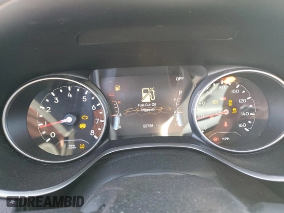 2021 Jeep Compass 80th Anniversary with VIN 3C4NJDEB0MT539277, listed as a Copart auction lot 83716994 with 55,728 mi miles and Salvage title. Bid and sale history available at DreamBid. Image 9.
