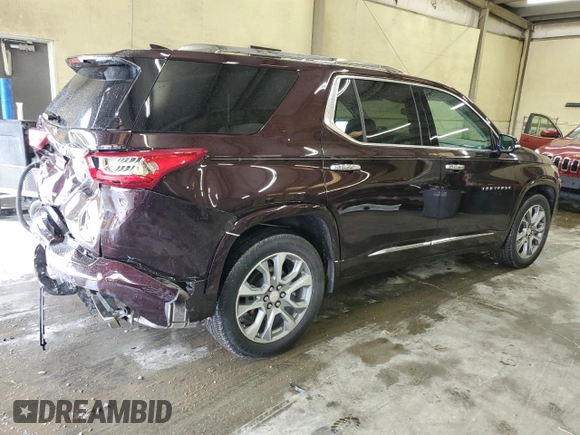 2020 Chevrolet Traverse Premier with VIN 1GNERKKW0LJ301155, listed as a Copart auction lot 58410065 with 47,812 mi miles and Salvage title. Bid and sale history available at DreamBid. Image 3.