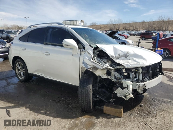 2013 Lexus RX 350 with VIN 2T2BK1BA5DC187466, listed as a Copart auction lot 48360795 with 108,842 mi miles and Salvage Title. Bid and sale history available at DreamBid. Image 4.