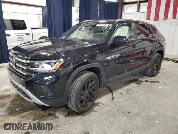 2022 Volkswagen Atlas SE with VIN 1V2JC2CA8NC222592, listed as a Copart auction lot 88598545 with 66,785 mi miles and Salvage title. Bid and sale history available at DreamBid. Image 1.
