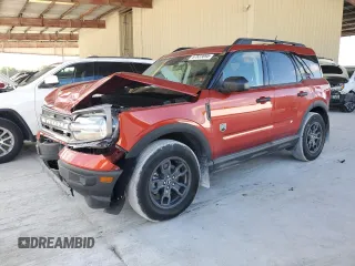 2024 Ford Bronco Sport Big Bend с VIN 3FMCR9B62RRF56148, выставлен на аукционе Copart как лот 57823095 с пробегом 2 154 миль миль и Списание • Salvage title. История ставок и продаж доступна на DreamBid. Изображение 1.