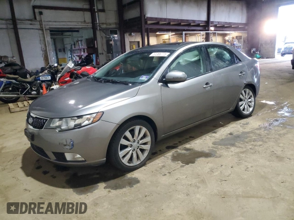 2012 Kia Forte SX with VIN KNAFW4A35C5490335, listed as a Copart auction lot 51386775 with 38,713 mi miles and Salvage Title. Bid and sale history available at carsss.com. Image 1.