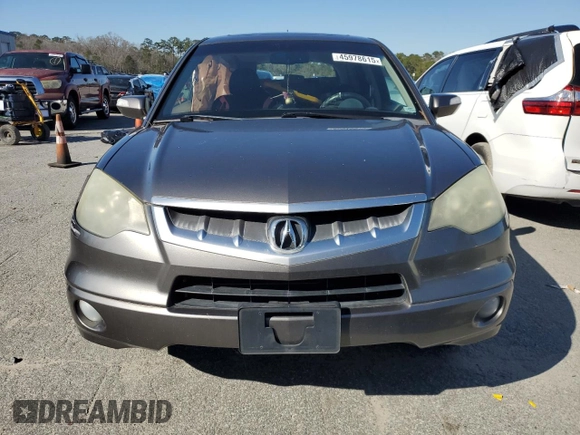 2008 Acura RDX with VIN 5J8TB18288A020376, listed as a Copart auction lot 45978615 with 0 mi miles and Salvage Title. Bid and sale history available at carsss.com. Image 5.