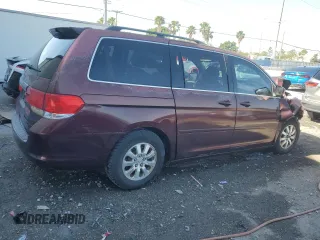 2008 Honda Odyssey EX-L with VIN 5FNRL38728B022788, listed as a Copart auction lot 52721625 with 0 mi miles and Salvage Title. Bid and sale history available at carsss.com. Image 3.