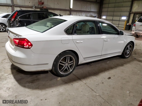 2013 Volkswagen Passat TDI SEL Premium with VIN 1VWCN7A36DC138952, listed as a Copart auction lot 46995245 with 69,007 mi miles and Salvage Title. Bid and sale history available at carsss.com. Image 3.