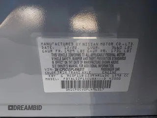 2023 Nissan Kicks SV with VIN 3N1CP5CV0PL496317, listed as a IAAI auction lot 42225207 with 37,802 mi miles and . Bid and sale history available at DreamBid. Image 9.