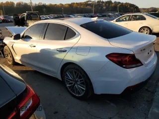 2021 Genesis G70 2.0T with VIN KMTG34LA0MU070275, listed as a Copart auction lot 74700153 with 42,441 mi miles. Bid and sale history available at carsss.com. Image 2.