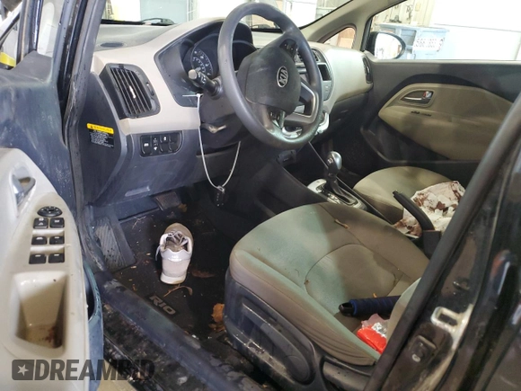 2014 Kia Rio LX with VIN KNADM5A30E6415218, listed as a Copart auction lot 78164014 with 0 mi miles and Salvage Title. Bid and sale history available at carsss.com. Image 8.