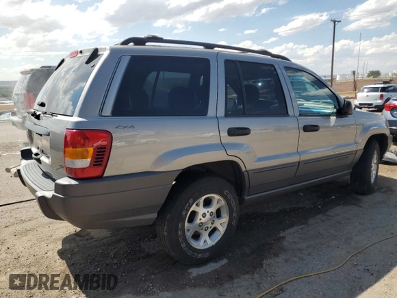 2001 Jeep Grand Cherokee Laredo with VIN 1J4GW48S91C580921, listed as a Copart auction lot 59005625 with 163,827 mi miles and Salvage title. Bid and sale history available at DreamBid. Image 3.