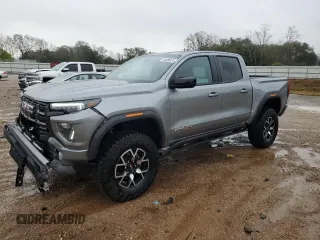 2023 GMC Canyon 4WD AT4X with VIN 1GTP6EEK2P1197620, listed as a Copart auction lot 45086574 with 4,417 mi miles and Salvage Title. Bid and sale history available at carsss.com. Image 1.