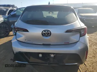 2025 Toyota Corolla Hatchback XSE with VIN JTNC4MBE5S3233886, listed as a Copart auction lot 75910214 with 743 mi miles and Salvage Title. Bid and sale history available at carsss.com. Image 6.