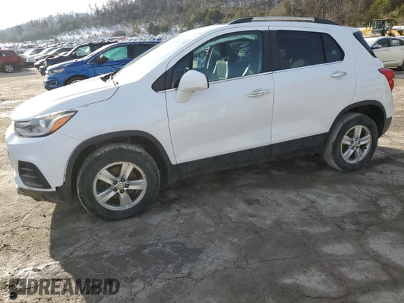 2017 Chevrolet Trax LT with VIN 3GNCJPSB5HL204767, listed as a Copart auction lot 42037555 with 91,537 mi miles and Salvage Title. Bid and sale history available at carsss.com. Image 1.