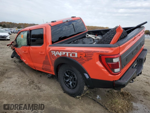 2023 Ford F-150 Raptor with VIN 1FTFW1RJ0PFC92699, listed as a Copart auction lot 83548604 with Not Provided miles and Salvage Title. Bid and sale history available at DreamBid. Image 2.