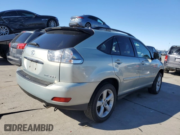 2007 Lexus RX 350 with VIN JTJHK31U672022743, listed as a Copart auction lot 43862405 with 109,610 mi miles and Salvage Title. Bid and sale history available at DreamBid. Image 3.