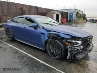 2019 Mercedes-Benz AMG GT with VIN WDD7X8KB8KA000337, listed as a Copart auction lot 45245945 with 49,580 mi miles and Salvage Title. Bid and sale history available at carsss.com. Image 4.