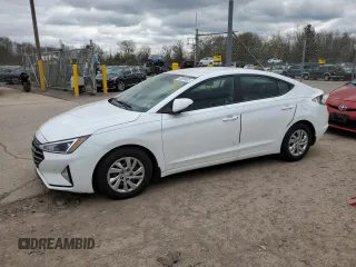 2020 Hyundai Elantra SE with VIN 5NPD74LF0LH502163, listed as a Copart auction lot 53068625 with 45,600 mi miles and Salvage Title. Bid and sale history available at carsss.com. Image 1.