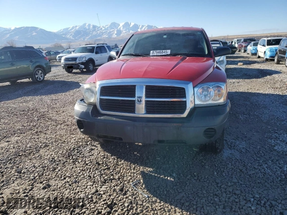 2005 Dodge Dakota ST with VIN 1D7HE28K55S277542, listed as a Copart auction lot 87946845 with 187,459 mi miles and Salvage Title. Bid and sale history available at DreamBid. Image 5.