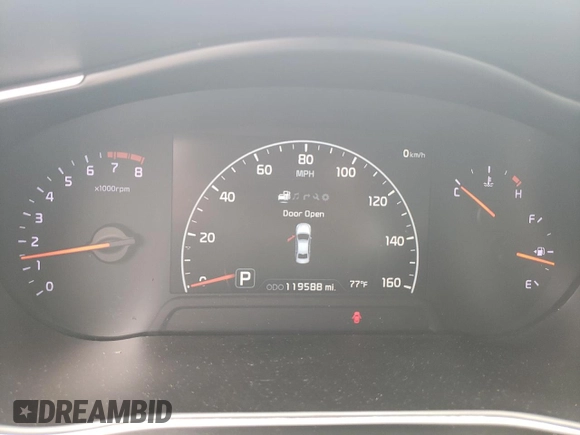 2015 Kia Cadenza Premium with VIN KNALN4D79F5172906, listed as a Copart auction lot 55806954 with 119,588 mi miles and Salvage Title. Bid and sale history available at carsss.com. Image 9.