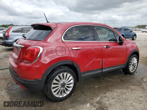 2016 FIAT 500X Lounge z VIN ZFBCFYDT5GP384439, wystawiony jako Copart lot #54545015 z przebiegiem 59 184 mil mil oraz Szkody całkowita. Historia ofert i sprzedaży dostępna na DreamBid. Obrazek 3.