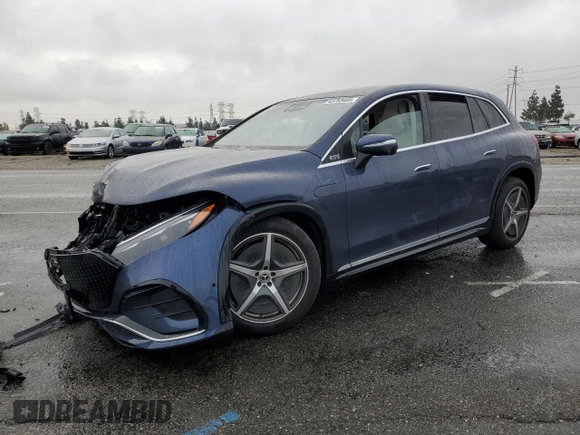 2023 Mercedes-Benz EQS 450 z VIN 4JGDM2EB3PA018729, wystawiony jako Copart lot #43783485 z przebiegiem Nie podano mil oraz Szkoda całkowita • Salvage title. Historia ofert i sprzedaży dostępna na DreamBid. Obrazek 1.