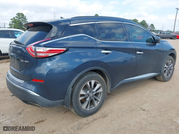 2015 Nissan Murano SL with VIN 5N1AZ2MH6FN221180, listed as a IAAI auction lot 41505930 with 125,896 mi miles. Bid and sale history available at carsss.com. Image 4.