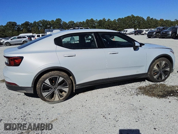 2023 Polestar 2 with VIN YSMEG3KA2PL157504, listed as a Copart auction lot 76419324 with 0 mi miles and Salvage Title. Bid and sale history available at carsss.com. Image 3.