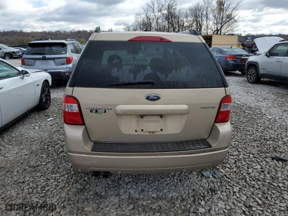 2007 Ford Freestyle Limited with VIN 1FMDK03117GA29875, listed as a Copart auction lot 81833514 with 186,012 mi miles and Salvage Title. Bid and sale history available at carsss.com. Image 6.