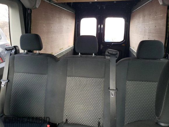 2022 Ford Transit with VIN 1FTBF4W84NKA16967, listed as a Copart auction lot 44143975 with 53,887 mi miles and Non Repairable. Bid and sale history available at DreamBid. Image 10.