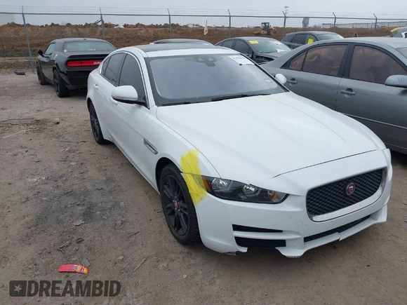 2018 Jaguar XE 25t Premium with VIN SAJAD4FXXJCP23943, listed as a IAAI auction lot 41470656 with 56,834 mi miles. Bid and sale history available at carsss.com. Image 1.