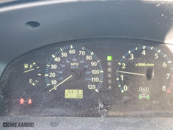2001 Infiniti QX4 Luxury with VIN JNRDR09Y21W215362, listed as a Copart auction lot 43588885 with 159191 miles and Salvage Title. Bid and sale history available at carsss.com. Image 9.