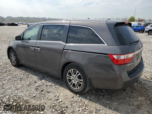 2013 Honda Odyssey EX-L with VIN 5FNRL5H61DB030264, listed as a Copart auction lot 50453505 with 182,015 mi miles and Salvage Title. Bid and sale history available at carsss.com. Image 2.