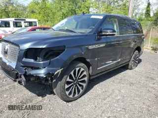 2022 Lincoln Navigator Reserve z VIN 5LMJJ2LT0NEL01129, wystawiony jako Copart lot #57594725 z przebiegiem 66 843 mil mil oraz Szkody całkowita. Historia ofert i sprzedaży dostępna na DreamBid. Obrazek 1.