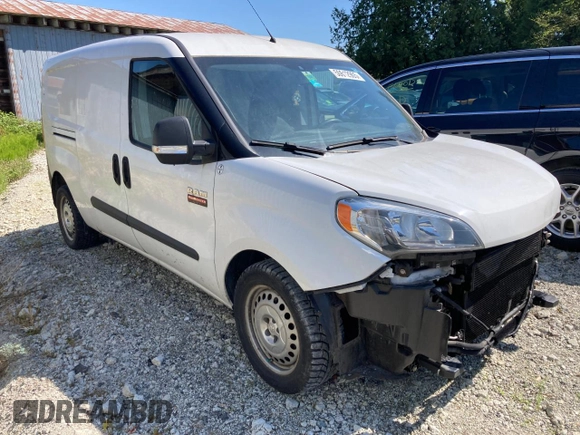 2015 Ram ProMaster City Cargo with VIN ZFBERFCT1F6951594, listed as a Copart auction lot 50612905 with 67,341 mi miles and Salvage Title. Bid and sale history available at DreamBid. Image 4.