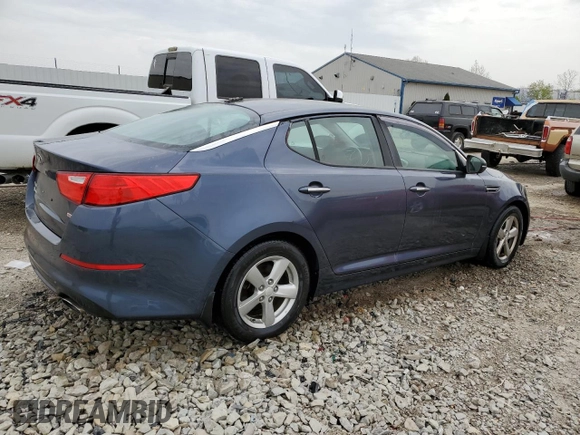 2015 Kia Optima LX with VIN 5XXGM4A77FG417953, listed as a Copart auction lot 52033725 with 147,970 mi miles and Non repairable. Bid and sale history available at DreamBid. Image 3.