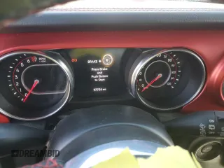 2021 Jeep Wrangler Unlimited Rubicon with VIN 1C4HJXFGXMW728148, listed as a Copart auction lot 45118085 with 97,754 mi miles and Salvage Title. Bid and sale history available at carsss.com. Image 9.