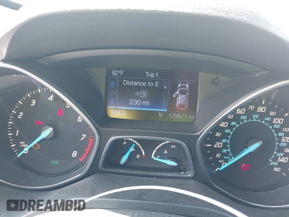 2013 Ford Escape SE with VIN 1FMCU0GX6DUB29519, listed as a IAAI auction lot 42281464 with 129,671 mi miles and . Bid and sale history available at DreamBid. Image 7.