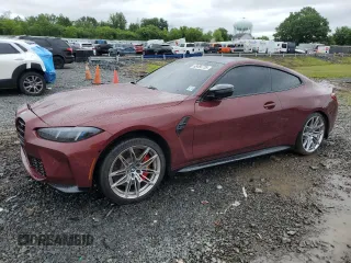2025 BMW M4 Competition xDrive with VIN WBS33HK07SCU00163, listed as a Copart auction lot 58466735 with 2,328 mi miles and Salvage title. Bid and sale history available at DreamBid. Image 1.