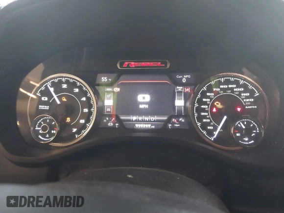 2020 Ram 1500 Rebel with VIN 1C6SRFLT0LN162491, listed as a IAAI auction lot 41841159 with 58,265 mi miles and . Bid and sale history available at DreamBid. Image 7.