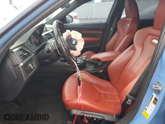 2015 BMW M3 with VIN WBS3C9C54FP805394, listed as a Copart auction lot 81572603 with 106,288 mi miles. Bid and sale history available at carsss.com. Image 7.