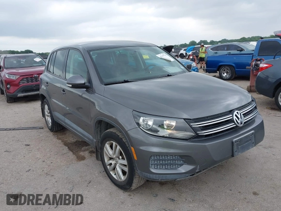 2012 Volkswagen Tiguan SE with VIN WVGAV7AX8CW004451, listed as a IAAI auction lot 42287717 with 110,167 mi miles and . Bid and sale history available at DreamBid. Image 1.