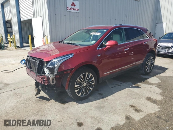 2019 Cadillac XT5 Luxury AWD with VIN 1GYKNDRS8KZ260502, listed as a Copart auction lot 54790965 with 32,910 mi miles and Salvage Title. Bid and sale history available at carsss.com. Image 1.