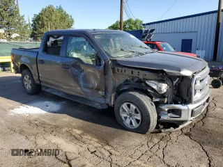 2016 Ford F-150 XLT with VIN 1FTEW1E80GFB46351, listed as a Copart auction lot 60571525 with 225,580 mi miles and Salvage title. Bid and sale history available at DreamBid. Image 4.