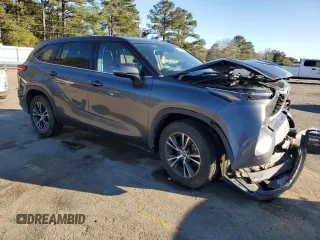 2021 Toyota Highlander L with VIN 5TDZZRAH0MS038093, listed as a Copart auction lot 46149845 with 79,664 mi miles and Salvage title. Bid and sale history available at DreamBid. Image 4.