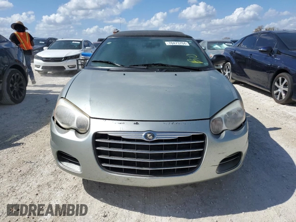 2005 Chrysler Sebring z VIN 1C3EL45R35N625521, wystawiony jako Copart lot #78473704 z przebiegiem Nie podano mil oraz Szkoda całkowita • Salvage title. Historia ofert i sprzedaży dostępna na DreamBid. Obrazek 5.