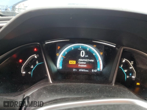2016 Honda Civic Sedan EX with VIN 19XFC2F83GE057174, listed as a Copart auction lot 50207535 with 79,872 mi miles and Clean Title. Bid and sale history available at carsss.com. Image 9.