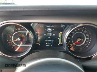 2021 Jeep Wrangler Unlimited Sport S with VIN 1C4HJXDG0MW766863, listed as a Copart auction lot 52681455 with 53,693 mi miles and Salvage title. Bid and sale history available at DreamBid. Image 9.