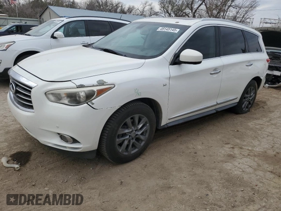 2014 Infiniti QX60 with VIN 5N1AL0MMXEC500130, listed as a Copart auction lot 49145145 with 139,301 mi miles and Salvage title. Bid and sale history available at DreamBid. Image 1.