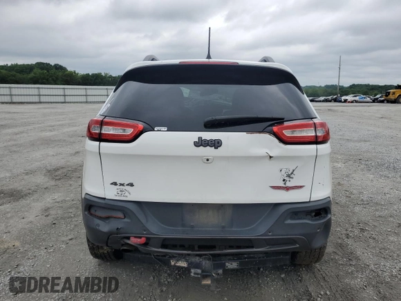 2018 Jeep Cherokee Trailhawk с VIN 1C4PJMBB8JD532673, выставлен на аукционе Copart как лот 58537105 с пробегом 185 827 миль миль и Списание • Salvage title. История ставок и продаж доступна на DreamBid. Изображение 6.